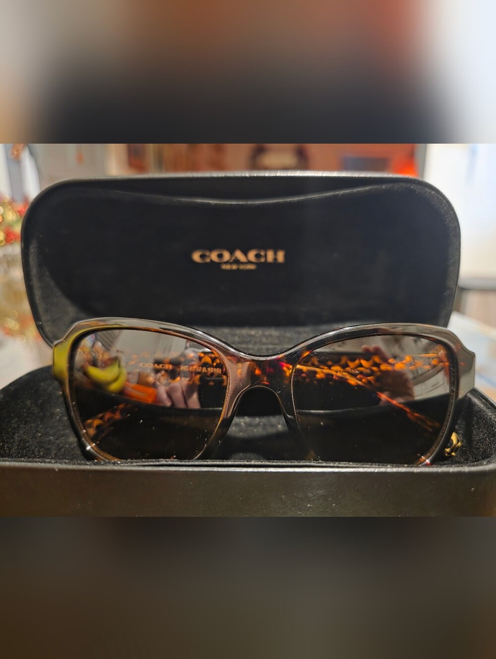 Coach Women's Tortoiseshell Sunglasses - Brown/Amber